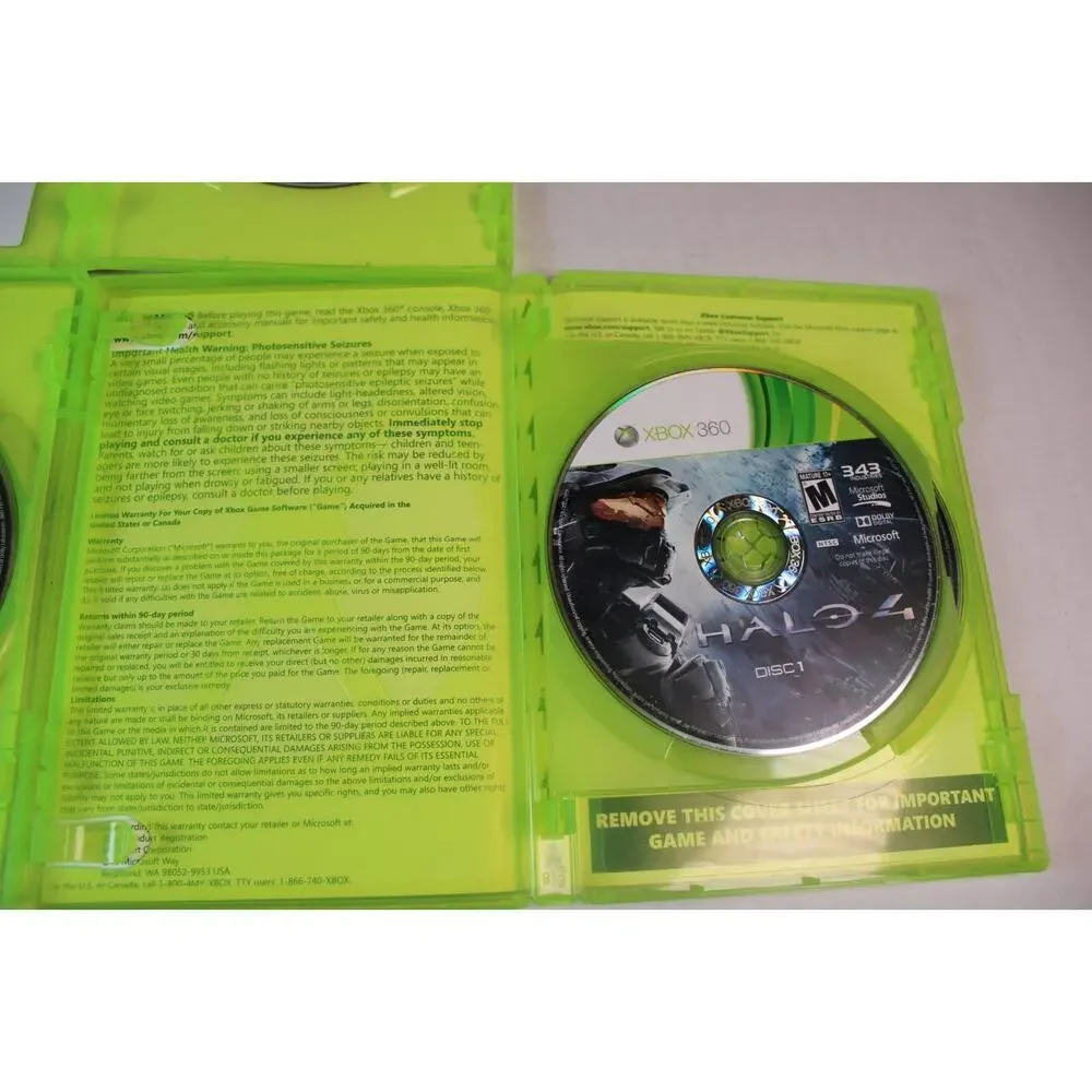 3 games: Halo, 3, 4, Halo 3 ODST (Microsoft Xbox) Authentic, tested